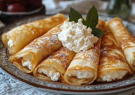Налистники с творогом — вкусный рецепт блинчиков по-белорусски