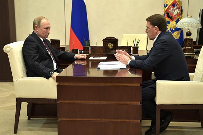 Владимир Путин и Алексей Гордеев