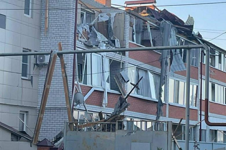 Последствия обстрела Курской области