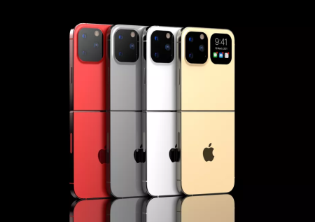 Показан дизайн первого iPhone с гибким экраном
