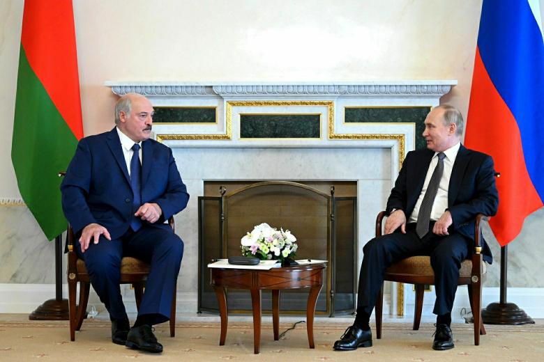 Александр Лукашенко и Владимир Путин