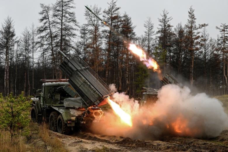 Боевая работа расчетов РСЗО БМ-21 «Град»