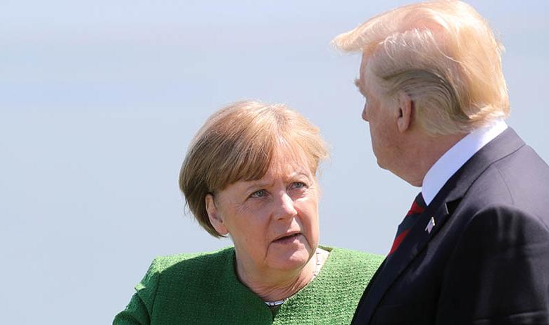 Канцлер Германии Ангела Меркель и президент США Дональд Трамп