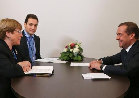 Медведев обсудил права человека с комиссаром ООН