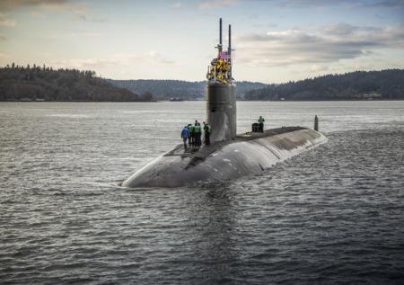 Получившая повреждение в Южно-Китайском море АПЛ США вернулась на базу