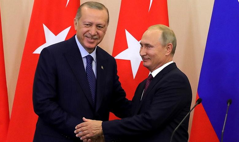 Тайип Эрдоган и Владимир Путин