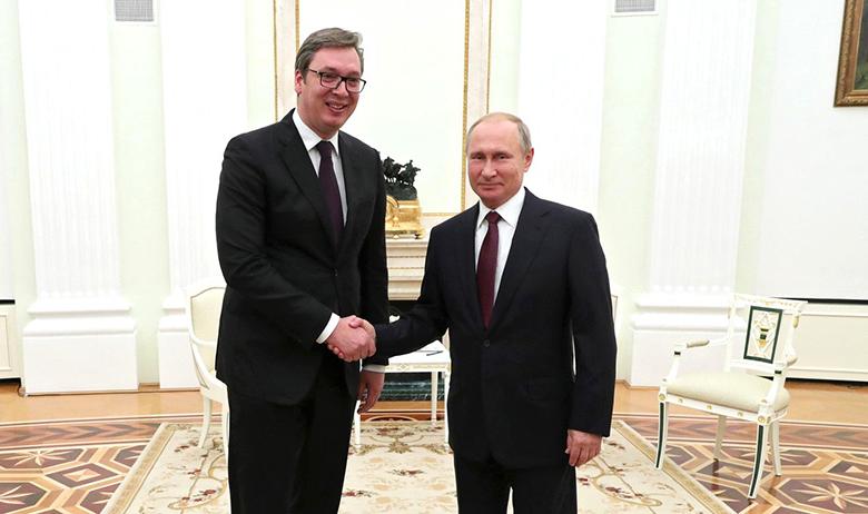 Александр Вучич и Владимир Путин