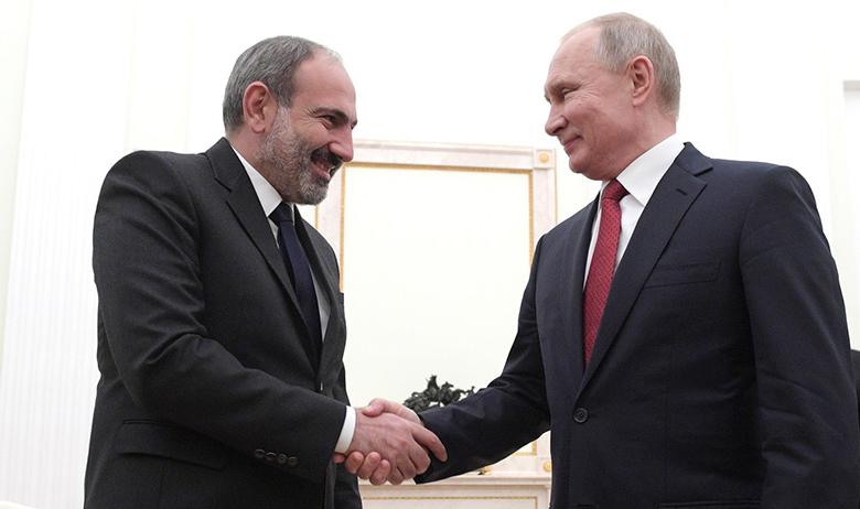 Никол Пашинян и Владимир Путин