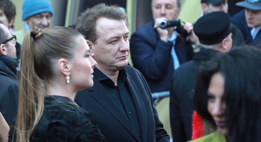 Актёр Марат Башаров с Елизаветой Шевырковой