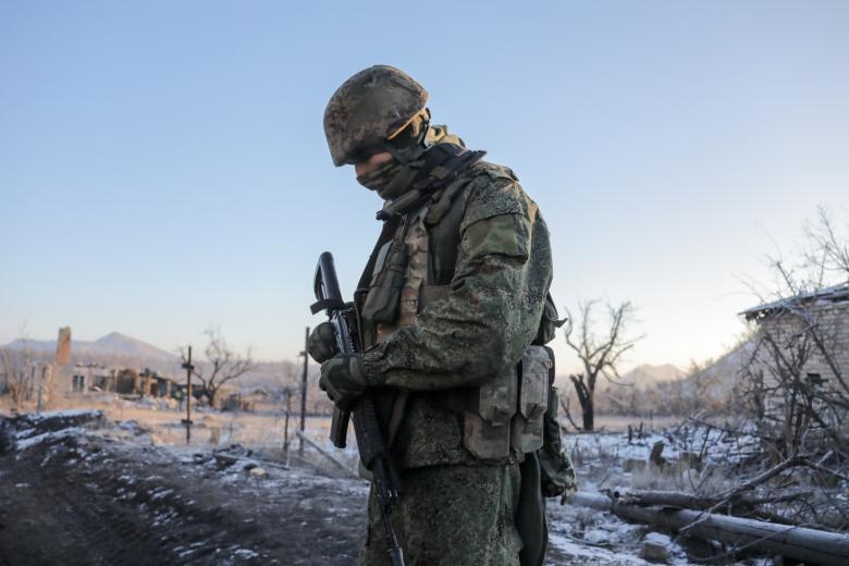 Военнослужащий ВС РФ в зоне проведения СВО