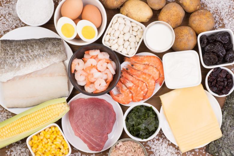 Продукты питания, богатые йодом