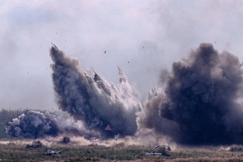 Детонация боеприпасов. Архивное фото