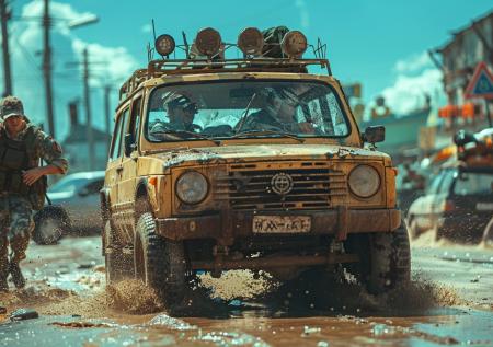 На Урале люди в камуфляже насильно усадили прохожего в тонированный УАЗ