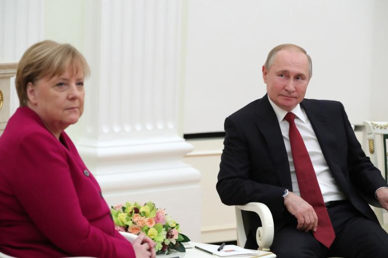 Ангела Меркель и Владимир Путин
