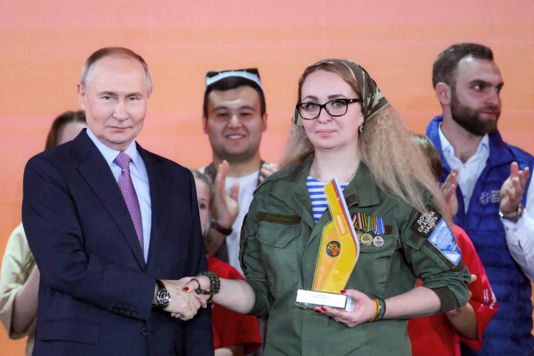 Владимир Путин и Мария Карпенко