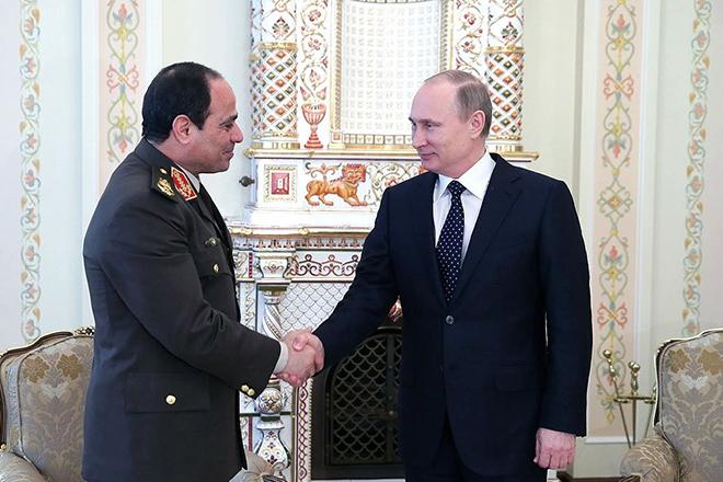 Абдель Фаттах ас-Сиси и Владимир Путин