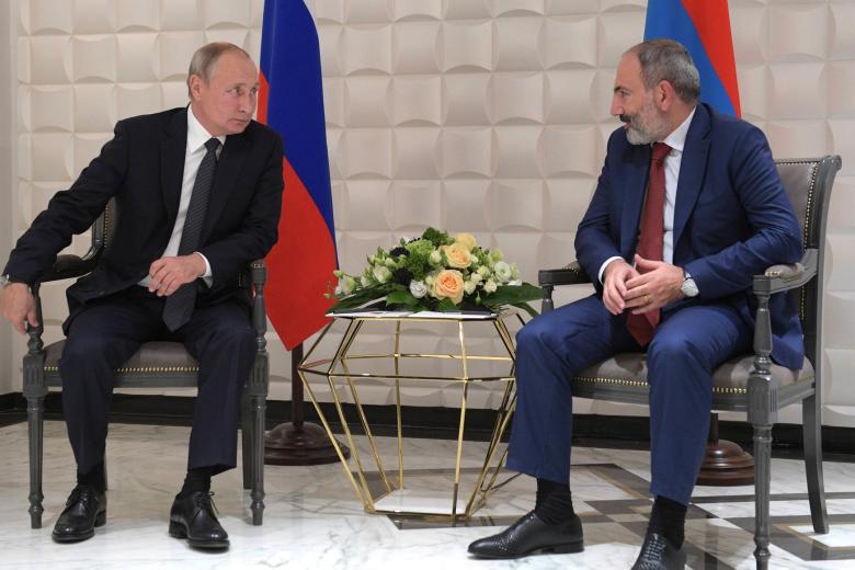 Никол Пашинян, Владимир Путин
