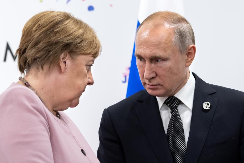 Ангела Меркель и Владимир Путин