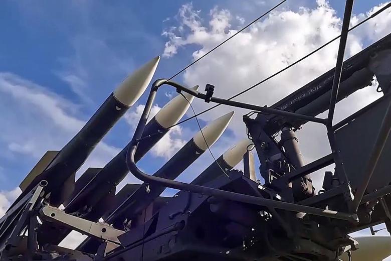 ЗРК «Бук-М2» во время боевой работы в зоне СВО