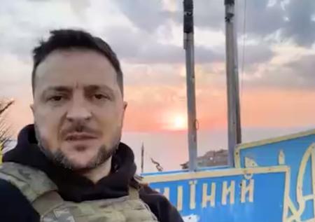 Зеленский посетил остров Змеиный