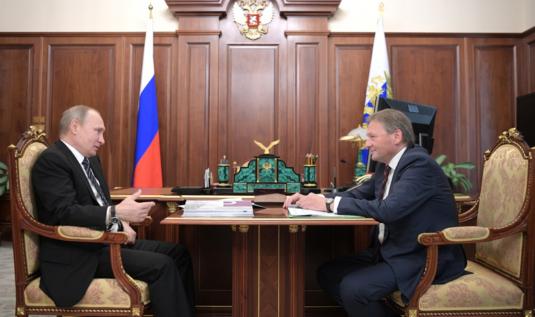 Владимир Путин и Борис Титов
