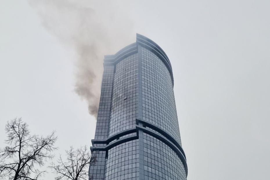 Многоэтажный ЖК «Лазурные небеса» в Казани, пострадавший при атаке БПЛА