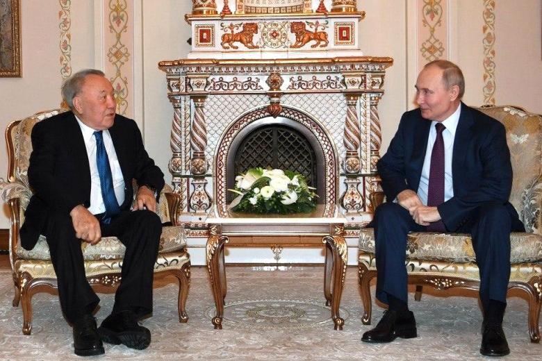 Нурсултан Назарбаев, президент РФ Владимир Путин