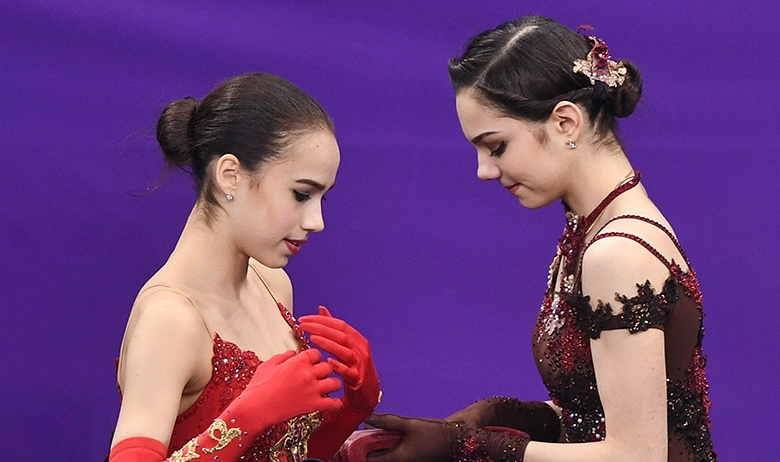 Алина Загитова и Евгения Медведева