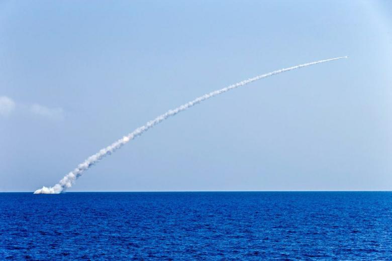 Запуск ракет «Калибр» с подводной лодки