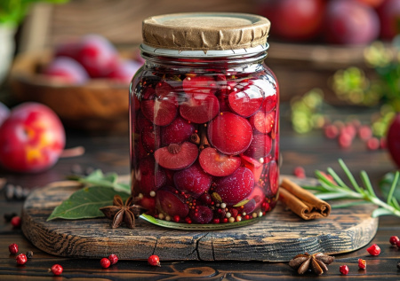 Делаем заготовки на зиму из сливы в маринаде