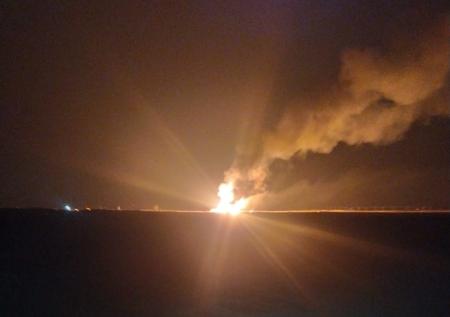 Пожар вспыхнул на нефтяной скважине в Дагестане