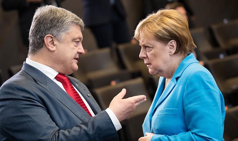 Президент Украины Петр Порошенко и лидер Германии Ангела Меркель