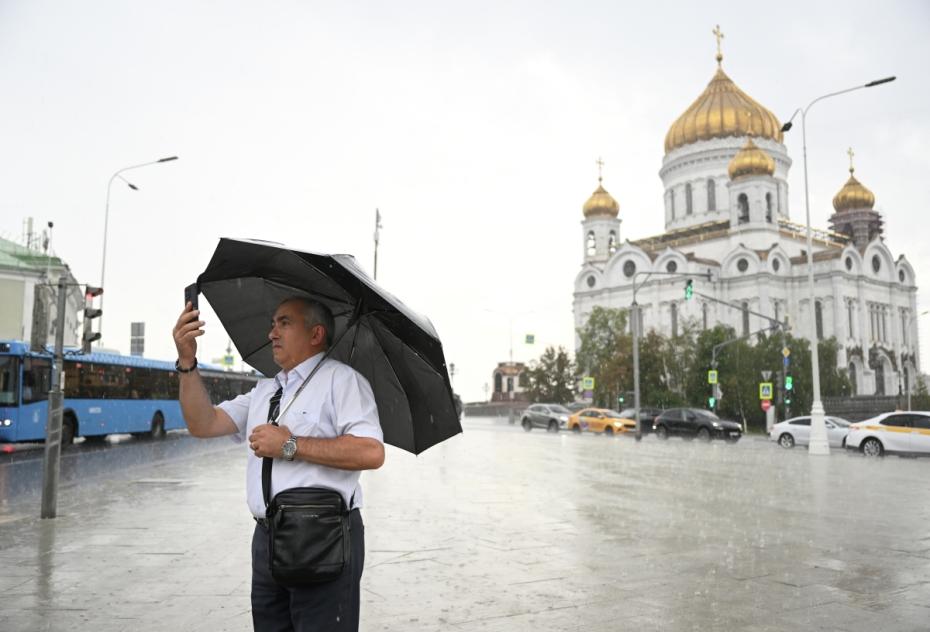 Последствия ливня в Москве