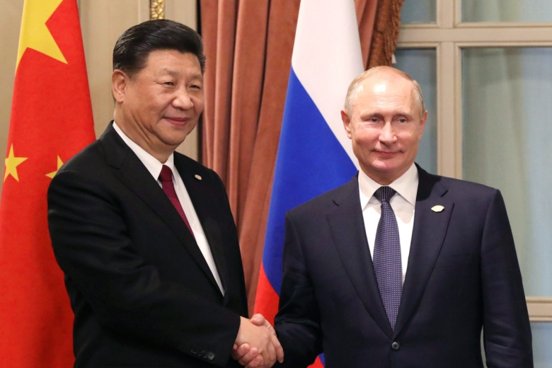 Владимир Путин с председателем Китайской Народной Республики Си Цзиньпином