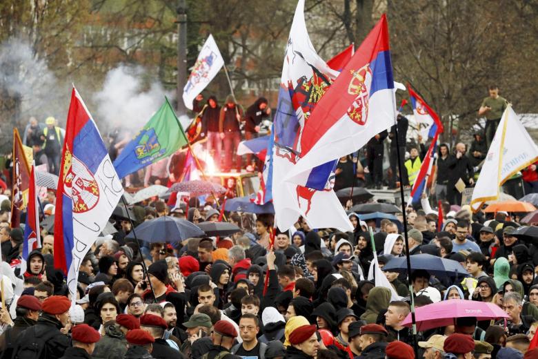 Протесты в Сербии