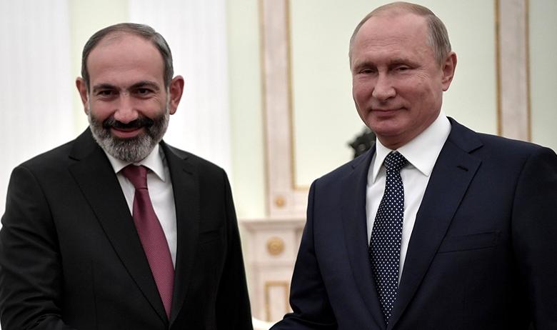 Никол Пашинян и Владимир Путин