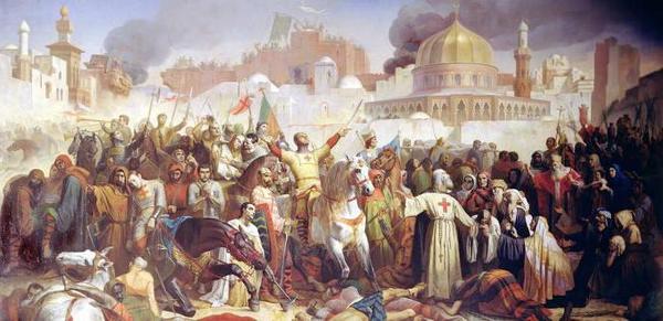 Четвёртый крестовый поход. Крестоносцы вторглись в Византию, разбили её войска, а вместо неё основали Латинскую империю