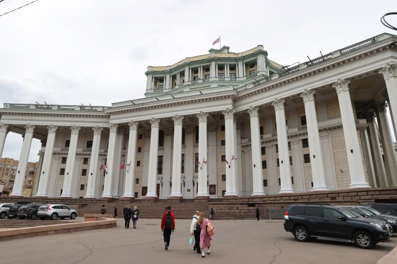 Cбор коллектива Центрального академического театра Российской армии перед открытием 93-го сезона