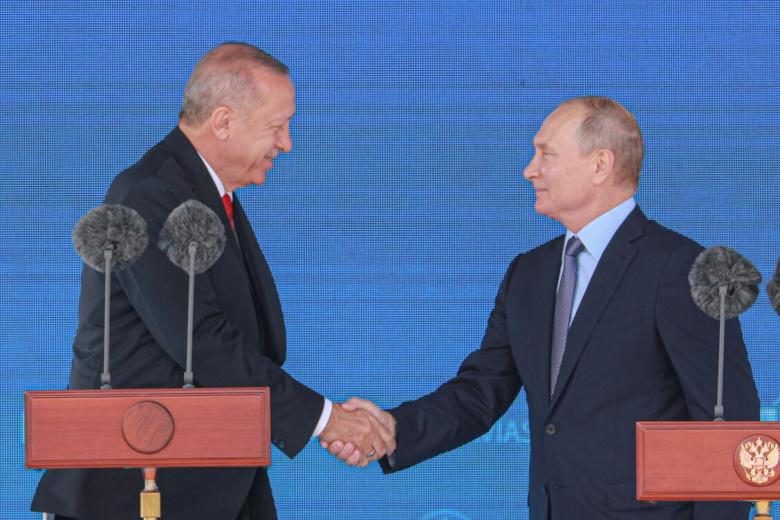 Реджеп Тайип Эрдоган и Владимир Путин