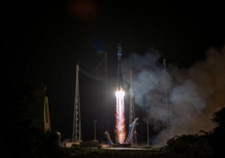 Ракета «Союз» успешно стартовала с космодрома Куру
