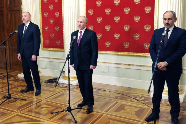 Ильхам Алиев, Владимир Путин, Никол Пашинян