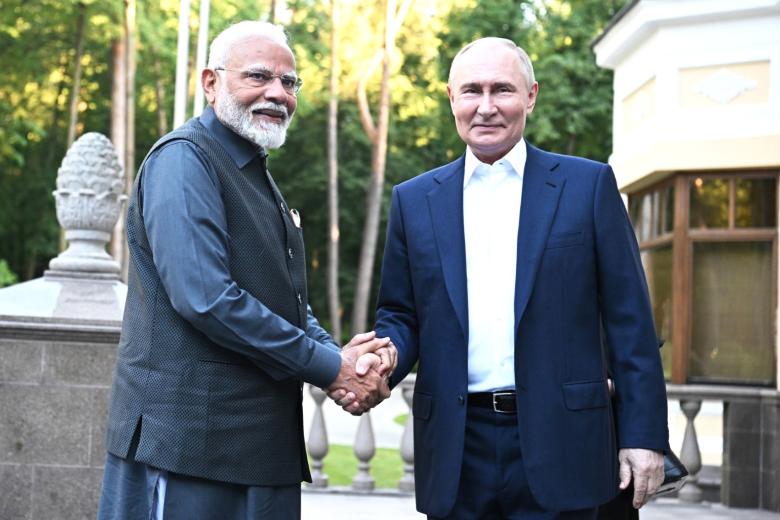 Нарендра Моди и Владимир Путин