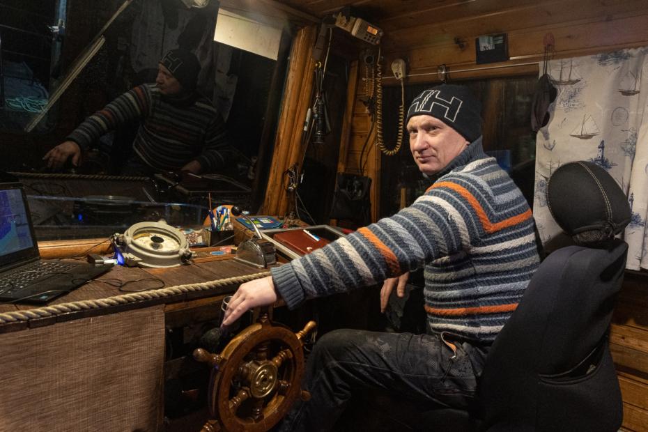 Константин, капитан корабля в Териберке