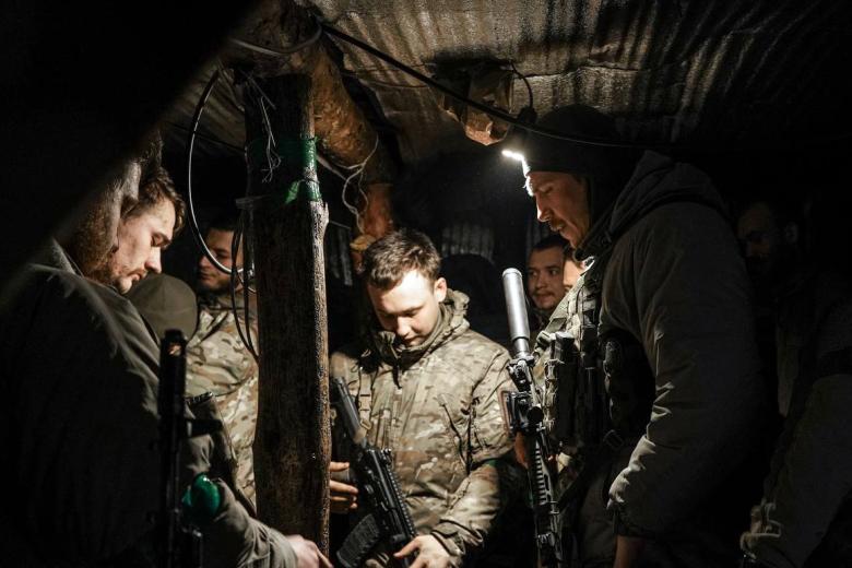 Солдаты ВСУ в зоне боевых действий