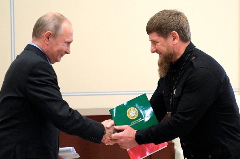 Владимир Путин и Рамзан Кадыров