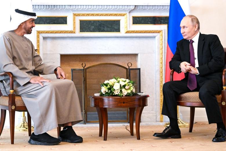Мухаммед Аль Нахайян и Владимир Путин