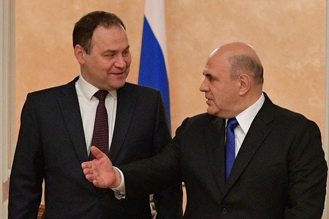 Роман Головченко и Михаил Мишустин