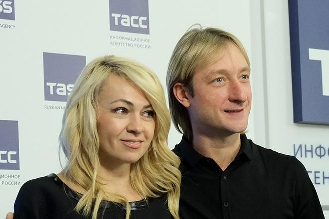 Яна Рудковская и Евгений Плющенко
