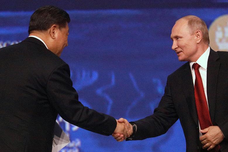 Главы КНР и РФ Си Цзиньпин и Владимир Путин