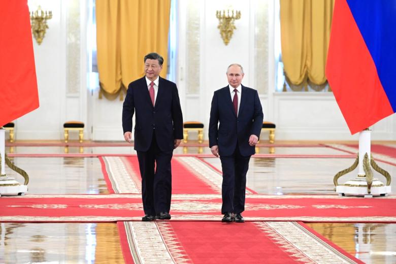 Владимир Путин с председателем Китайской Народной Республики Си Цзиньпином
